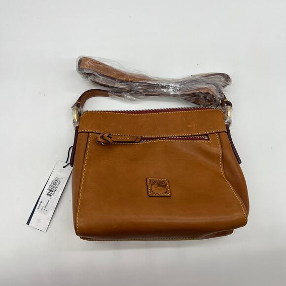 Dooney & Bourke Florentine Leather Allison Crossbody Natural Brown - Picture 3 of 15